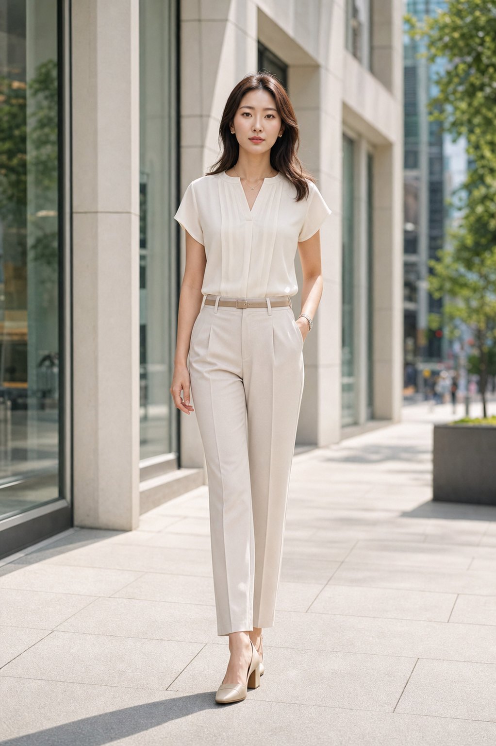 Summer Office office commute outfit idea